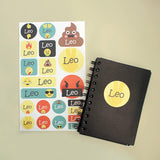 My Nametags Maxistickers - Fun Emoji (Pack of 21) - Laadlee