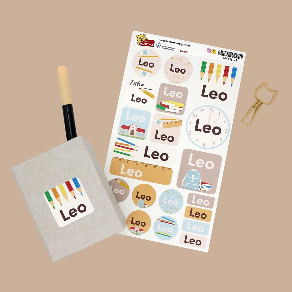 My Nametags Maxistickers - School (Pack of 21) - Laadlee