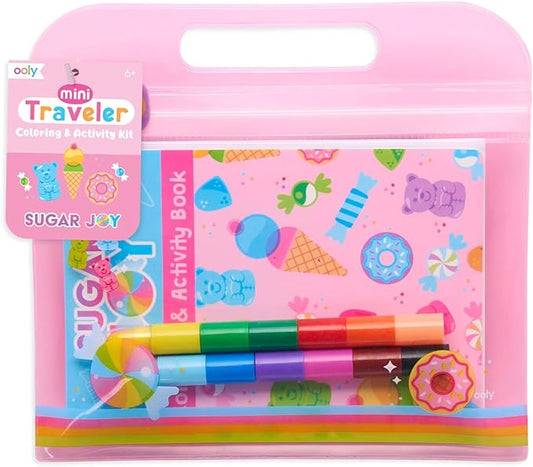OOLY Mini Traveler Coloring & Activity Kit - Sugar Joy - Laadlee