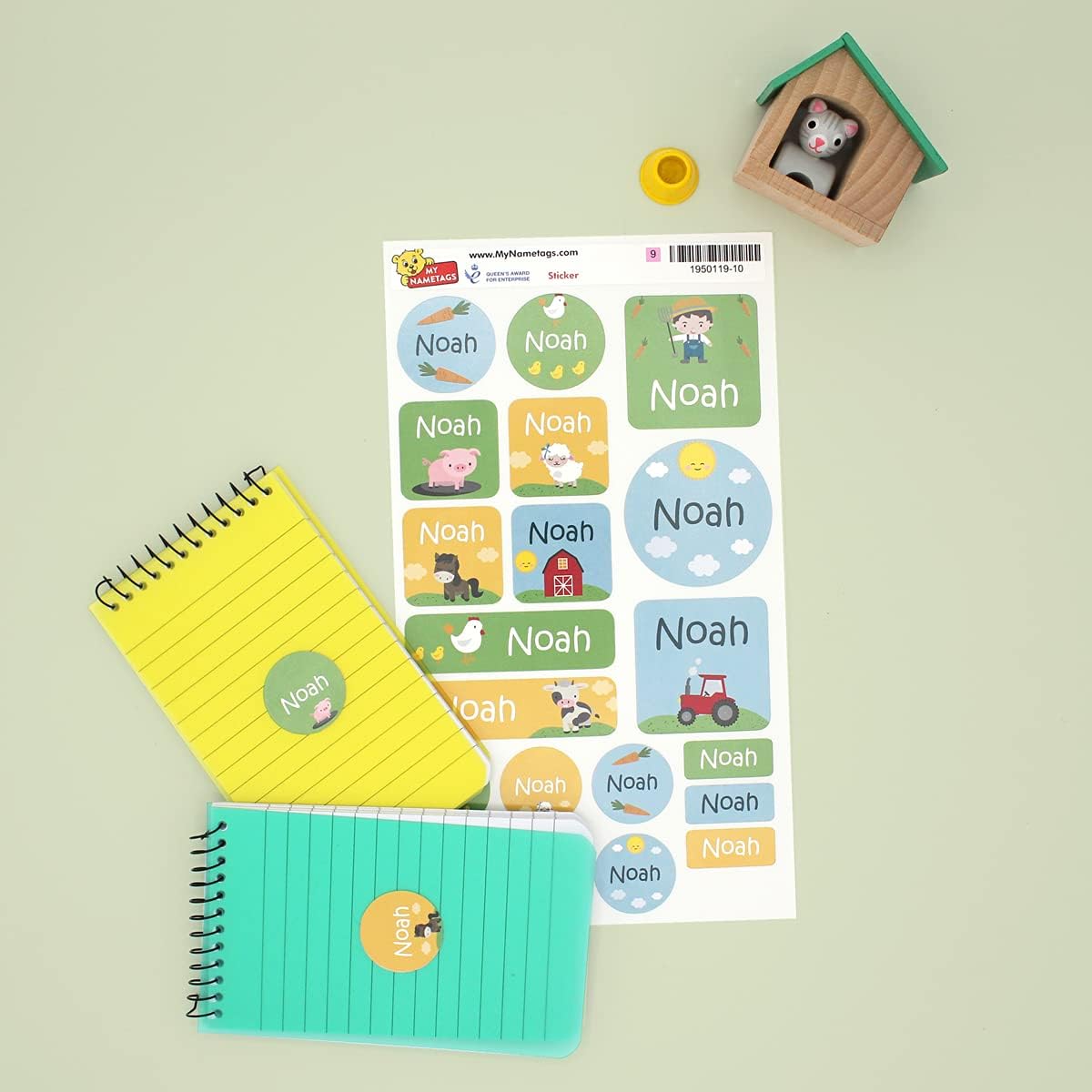 My Nametags Maxistickers - Farm (Pack of 21) - Laadlee