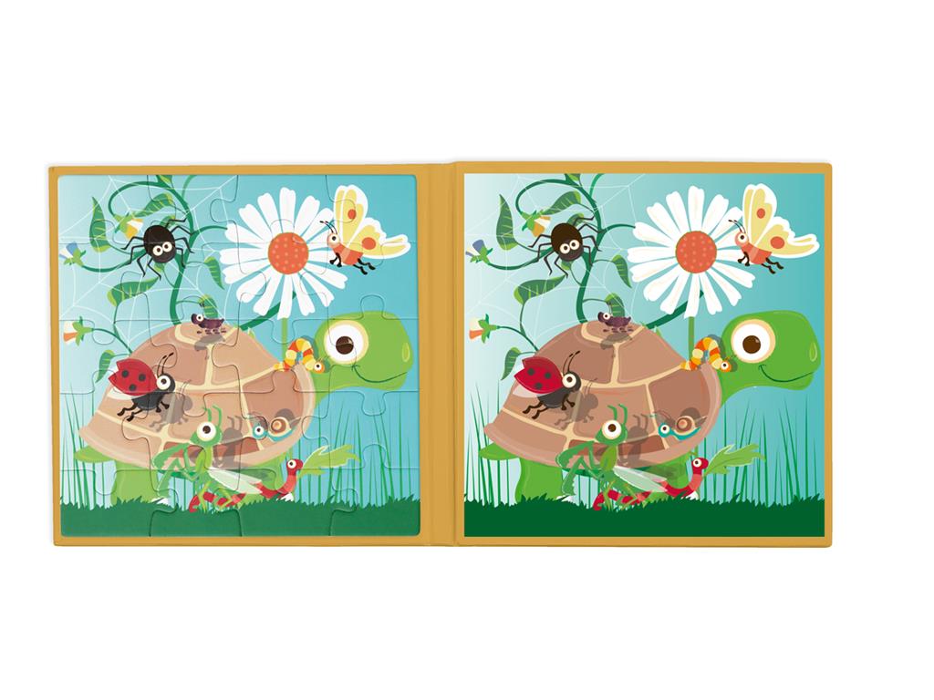 Scratch Europe Magnetic Puzzle Book To Go - Garden Party - Laadlee