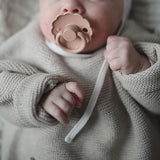 Frigg Daisy Latex Baby Pacifier 6M-18M, 1Pack, Blush - Size 2 - Laadlee