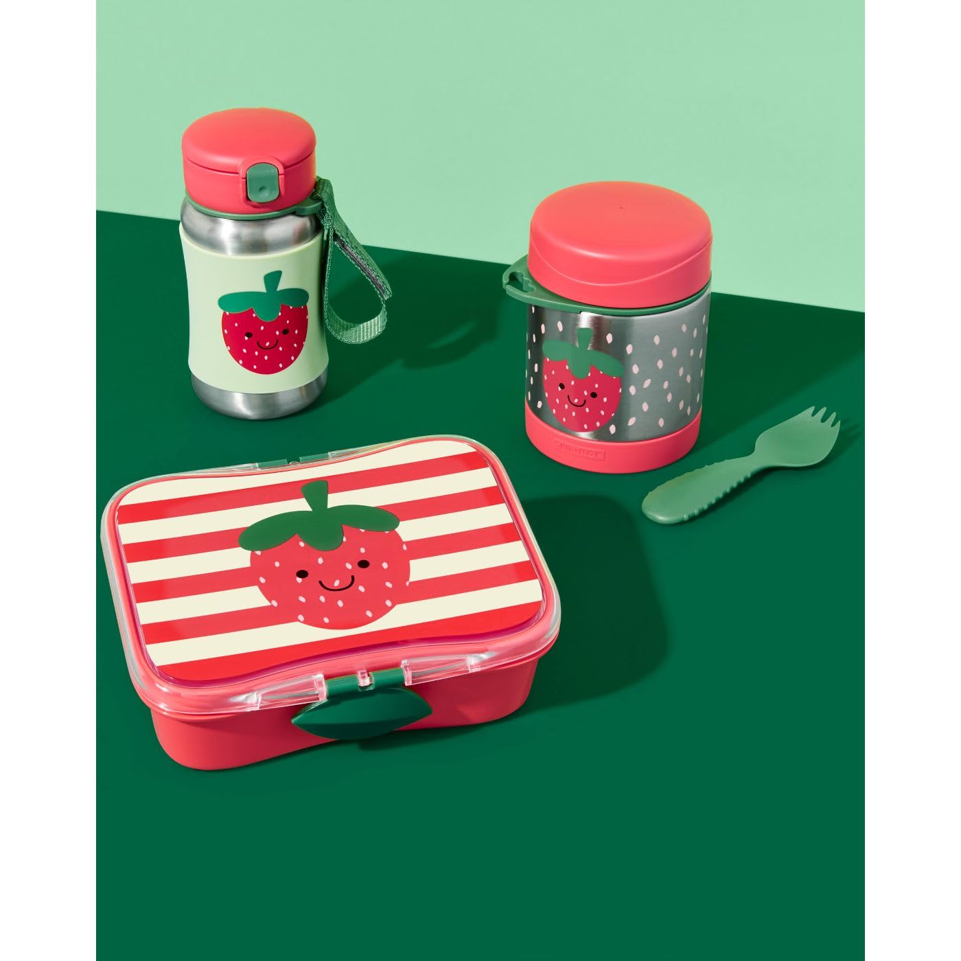 Skip Hop Spark Style Food Jar - Strawberry - Laadlee