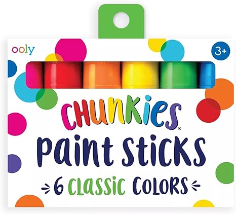 OOLY Chunkies Paint Sticks - Set of 6 - Classic - Laadlee