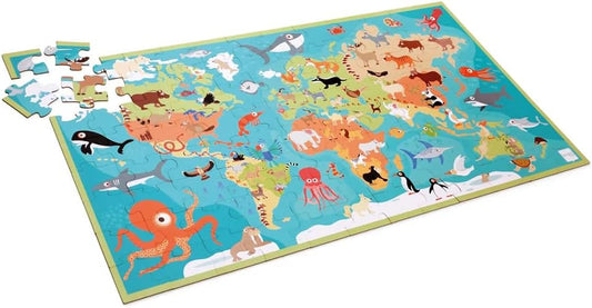 Scratch Europe Animals Of The World - 100 Pieces Puzzle - Laadlee