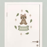 My Nametags Door Stickers - Bear - Laadlee
