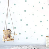 My Nametags Wall Stickers - Green Stars - Laadlee