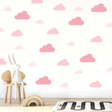 My Nametags Wall Stickers - Pink Clouds - Laadlee