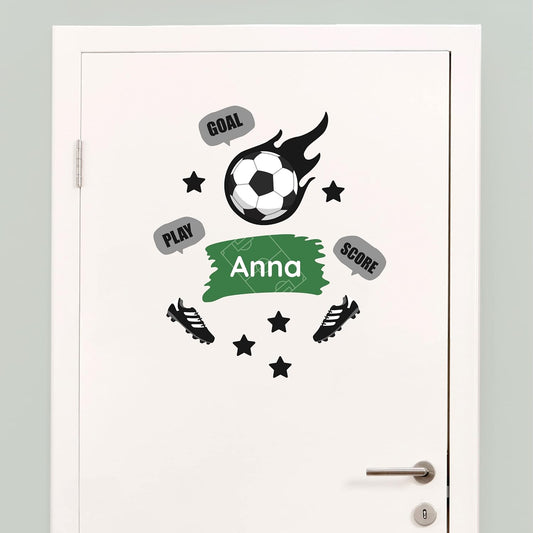 My Nametags Door Stickers - Football - Laadlee