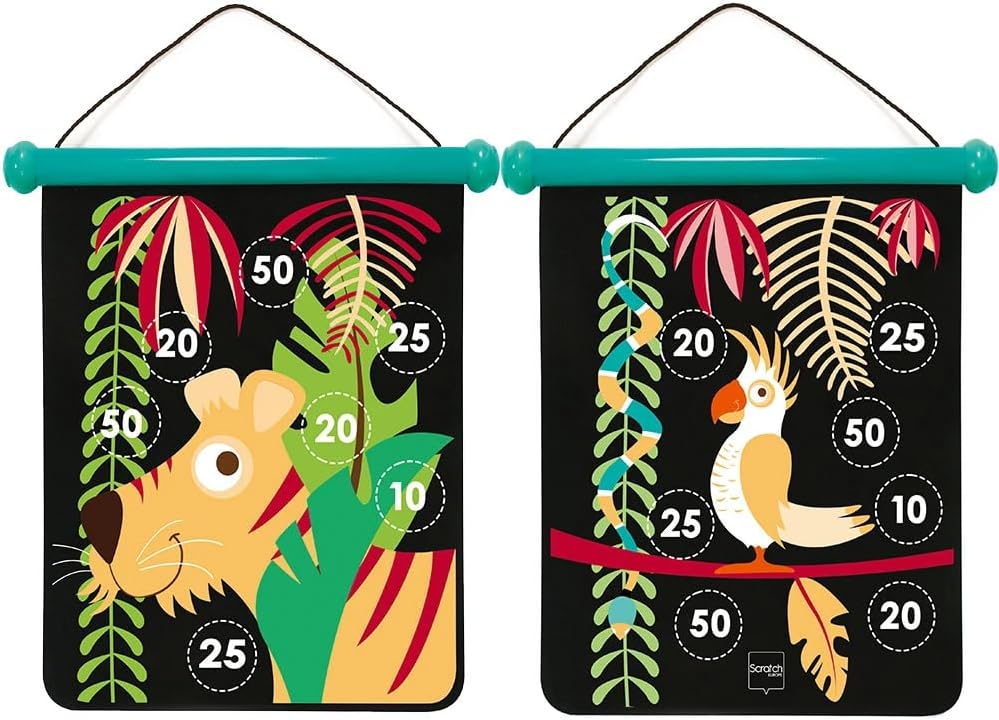Scratch Europe Magnetic Darts Medium Tropical Jungle - Laadlee