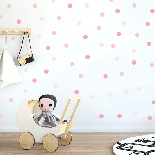My Nametags Wall Stickers - Pink Dots - Laadlee