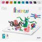 Hey Clay - Bugs Set Plastic Modeling Air Dry Clay Kit - 15pcs and Sculpting Tools - Laadlee