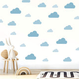 My Nametags Wall Stickers - Blue Clouds - Laadlee