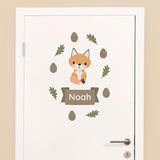 My Nametags Door Stickers - Fox - Laadlee