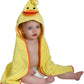 Zoocchini Baby Hooded Towel - Puddles the Duck - Laadlee