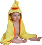 Zoocchini Baby Hooded Towel - Puddles the Duck - Laadlee