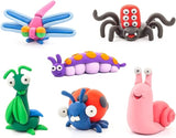 Hey Clay - DIY Bugs Plastic Modelling Air-Dry Clay - 6 pcs - Laadlee