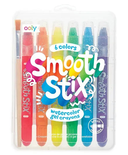 OOLY Smooth Stix Watercolor Gel Crayons - 7 PC Set - Laadlee