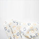 Yellow Doodle Cot Bedsheet Set - Doodle Circles - Laadlee
