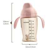 Heorshe - Dental Care Baby Sippy Cup 180ml - Pink - Laadlee