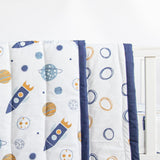 Yellow Doodle Organic Bedding Gift Basket - Doodle Circles - Laadlee