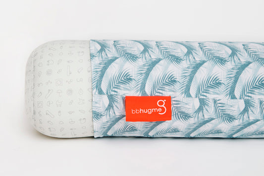 bbhugme - Nursing Pillow Cover - Feather Blue - Laadlee