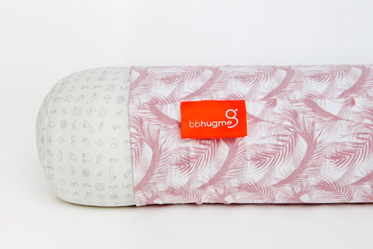 bbhugme - Nursing Pillow Cover - Feather Pink - Laadlee