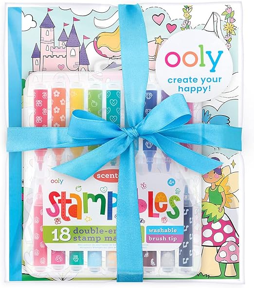 OOLY Giftables - Princesses & Fairies Stampables Coloring Pack - Laadlee