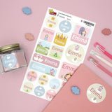 My Nametags Maxistickers - Princess (Pack of 21) - Laadlee