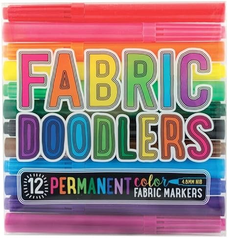 OOLY Fabric Doodlers Markers - Set of 12 - Laadlee
