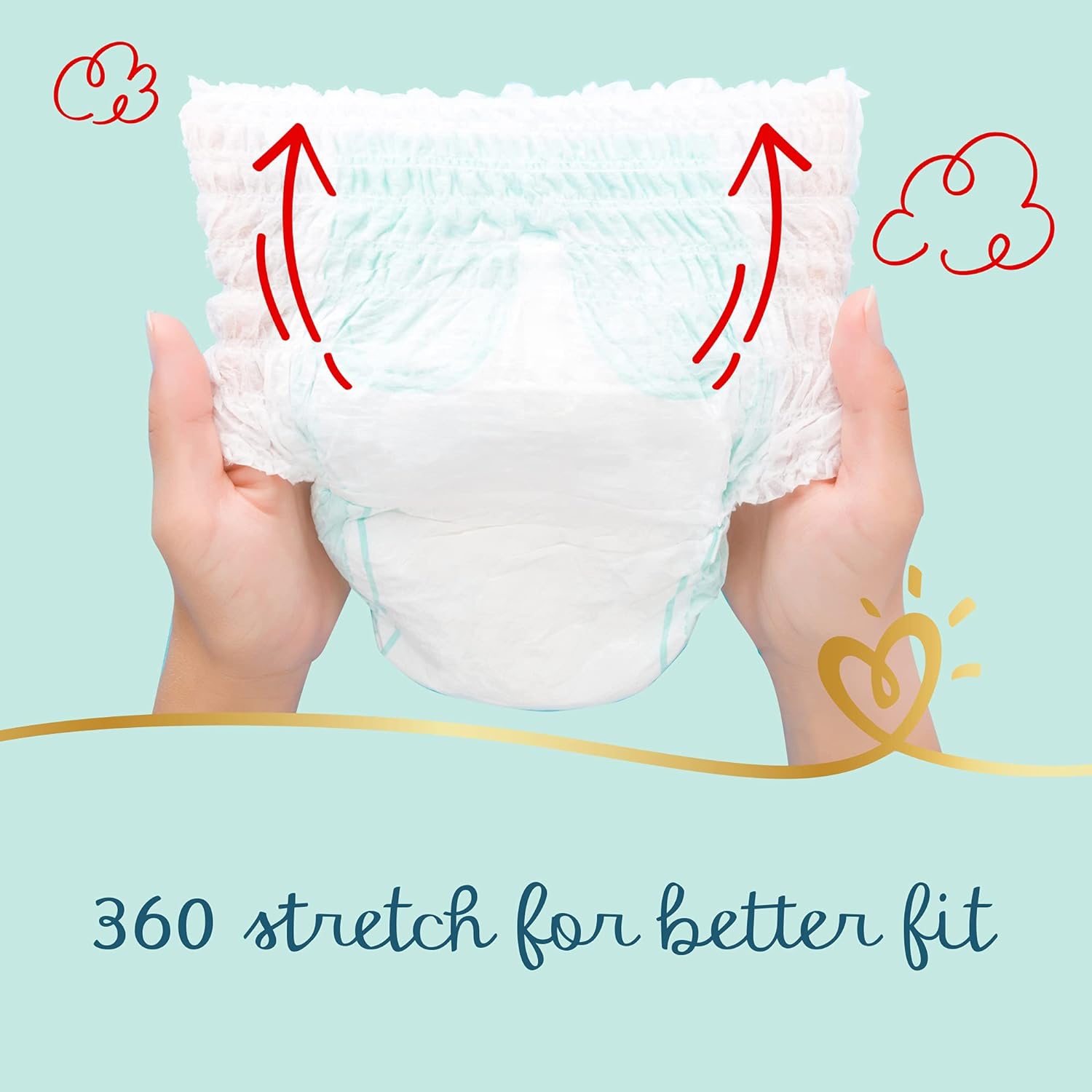 Pampers Premium Care Pants Diapers, Size 5, 12-18kg, Unique Softest Absorption for Ultimate Skin Protection, 80 Count - Laadlee