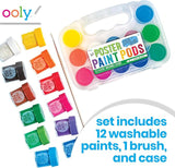 OOLY Lil Paint Pods Poster Paint - Set of 12 - Classic - Laadlee