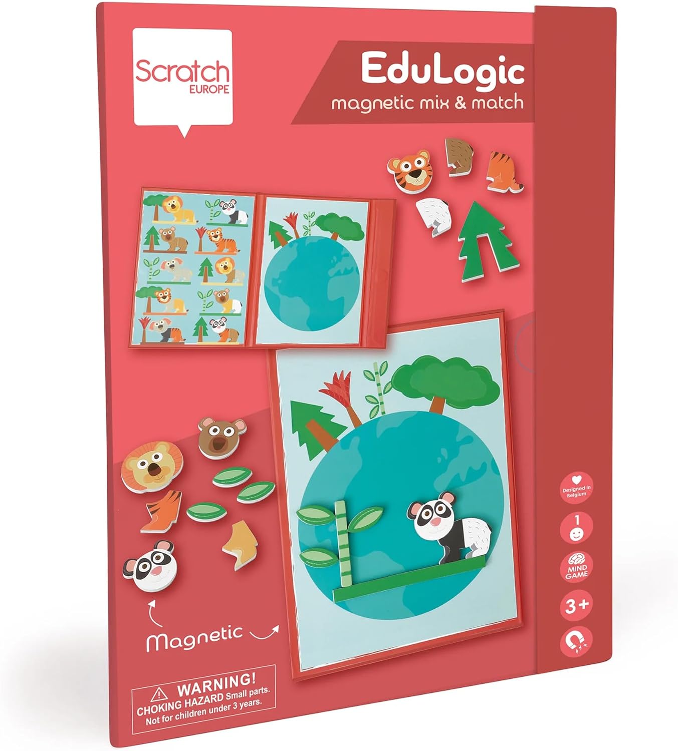 Scratch Europe Mix & Match Animal World Magnetic - Laadlee