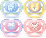 Philips Avent Ultra Air Freeflow Soother Silicone Deco Mixed (0M - 6M) (Pack of 2) - Laadlee