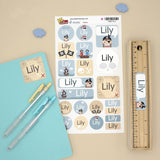 My Nametags Maxistickers - Pirate Girl (Pack of 21) - Laadlee