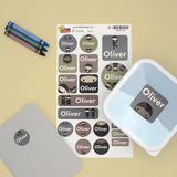 My Nametags Maxistickers - Ninja (Pack of 21) - Laadlee