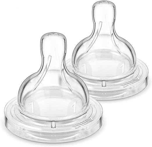 Philip Avent Anti Colic Teat Newborn 1 Hole (Pack of 2) - Laadlee