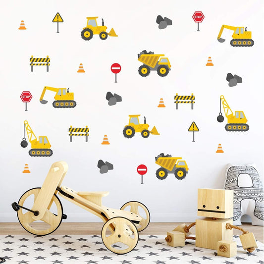 My Nametags Wall Stickers - Construction - Laadlee