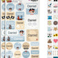 My Nametags Maxistickers - Pirate Boy (Pack of 21) - Laadlee