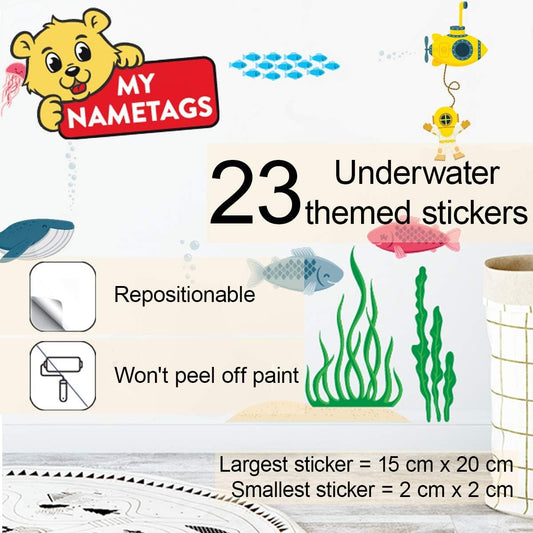 My Nametags Wall Stickers - Underwater - Laadlee