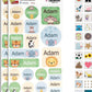 My Nametags Maxistickers - Exotic Animals (Pack of 21) - Laadlee