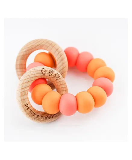 Desert Chomps Ringlet Classic Teether - Mango Passion - Laadlee