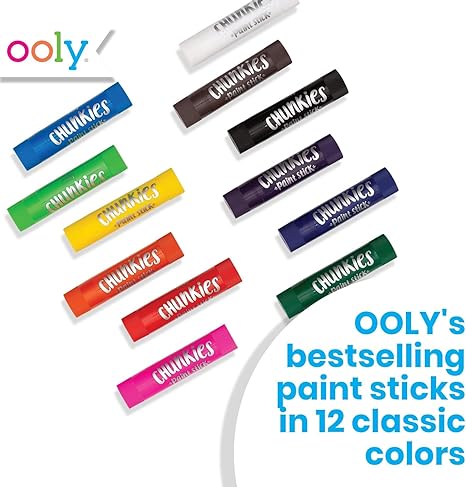 OOLY Chunkies Paint Sticks - Set of 12 - Classic - Laadlee