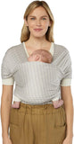 Ergobaby Aura Baby Wrap Sustainable Knit - Grey Stripes - Laadlee