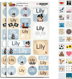 My Nametags Maxistickers - Pirate Girl (Pack of 21) - Laadlee