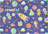 OOLY Doodle Pad Duo Sketchbook - Space Critters (set of 2 white paper sketchbooks) - Laadlee