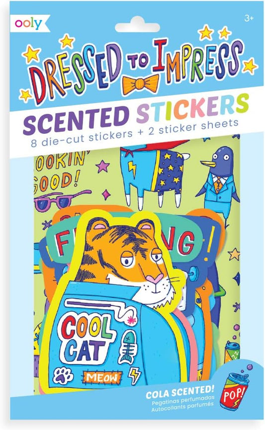 OOLY Scented Scratch Stickers - Dressed To Impress - Laadlee
