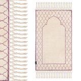 Khamsa Comfort Muslim Prayer Mat - Adult Size - Mauv Lavender - Laadlee