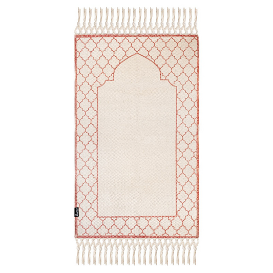 Khamsa Classic Muslim Prayer Mat - Adult Size - Zahri Pink - Laadlee