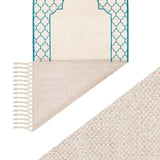 Khamsa Classic Muslim Prayer Mat - Children Size - Azraq Blue - Laadlee